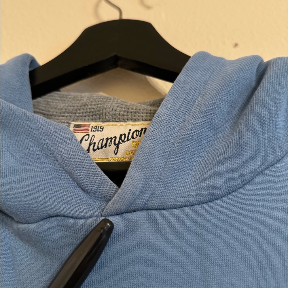 Champion Hoodie Original Rochester New York RU Champion Sweatshirt - Picture 11 of 14